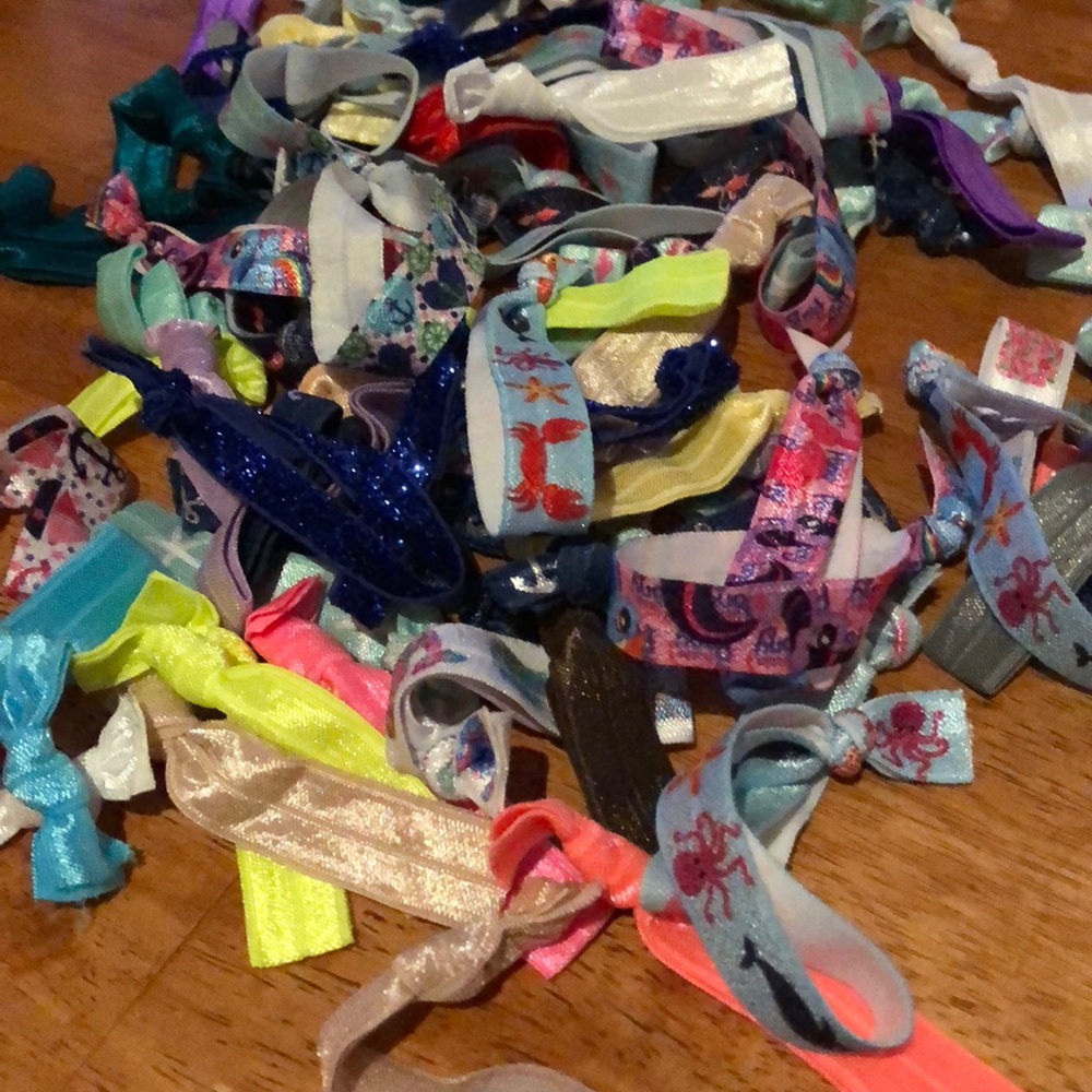 Grab Bag!! 12 Designer hair ties and solids